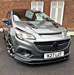 Gunmetal grey Vauxhall Corsa VXR with some 3D gel plates