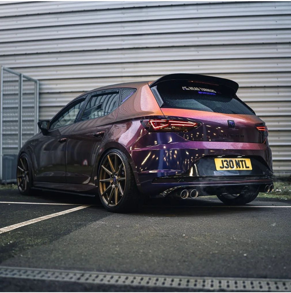 Seat Cupra with some road legal 4D gel plates