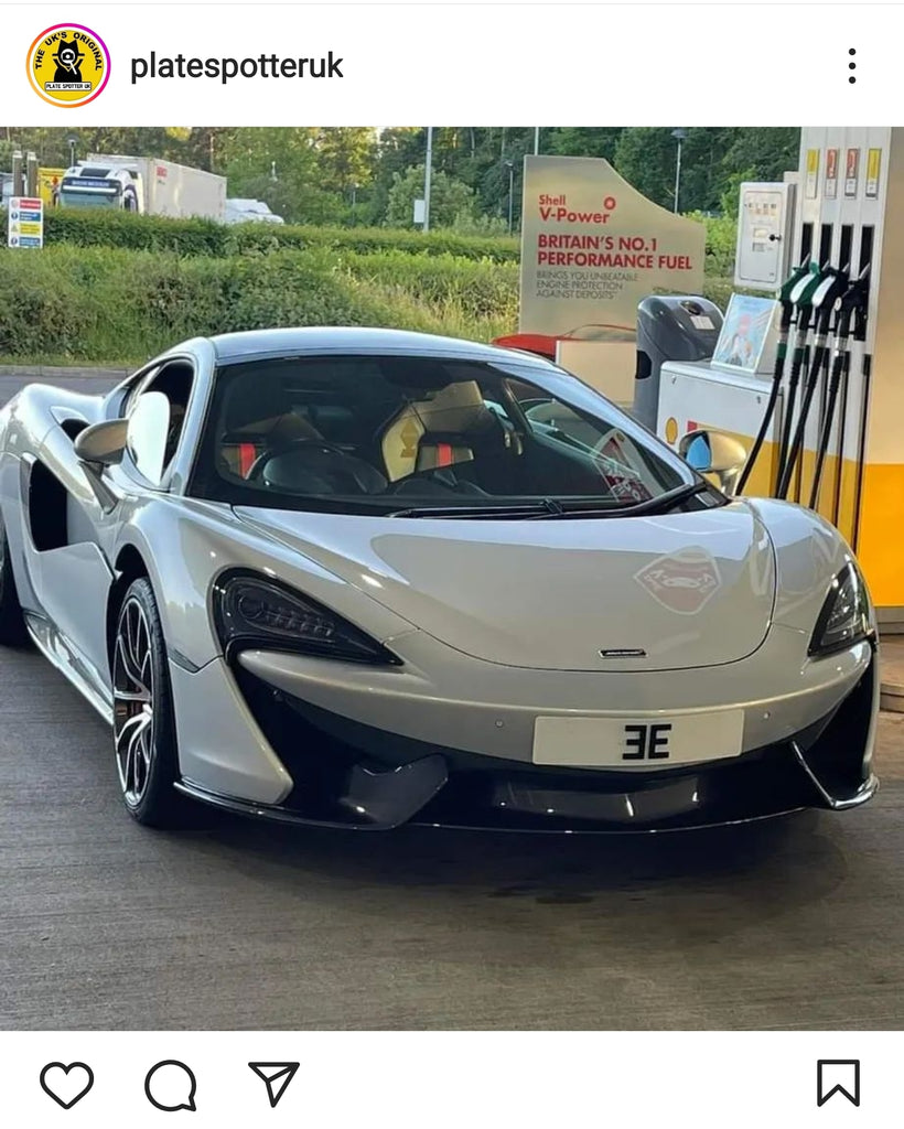 Mclaren with some bespoke 4D plates