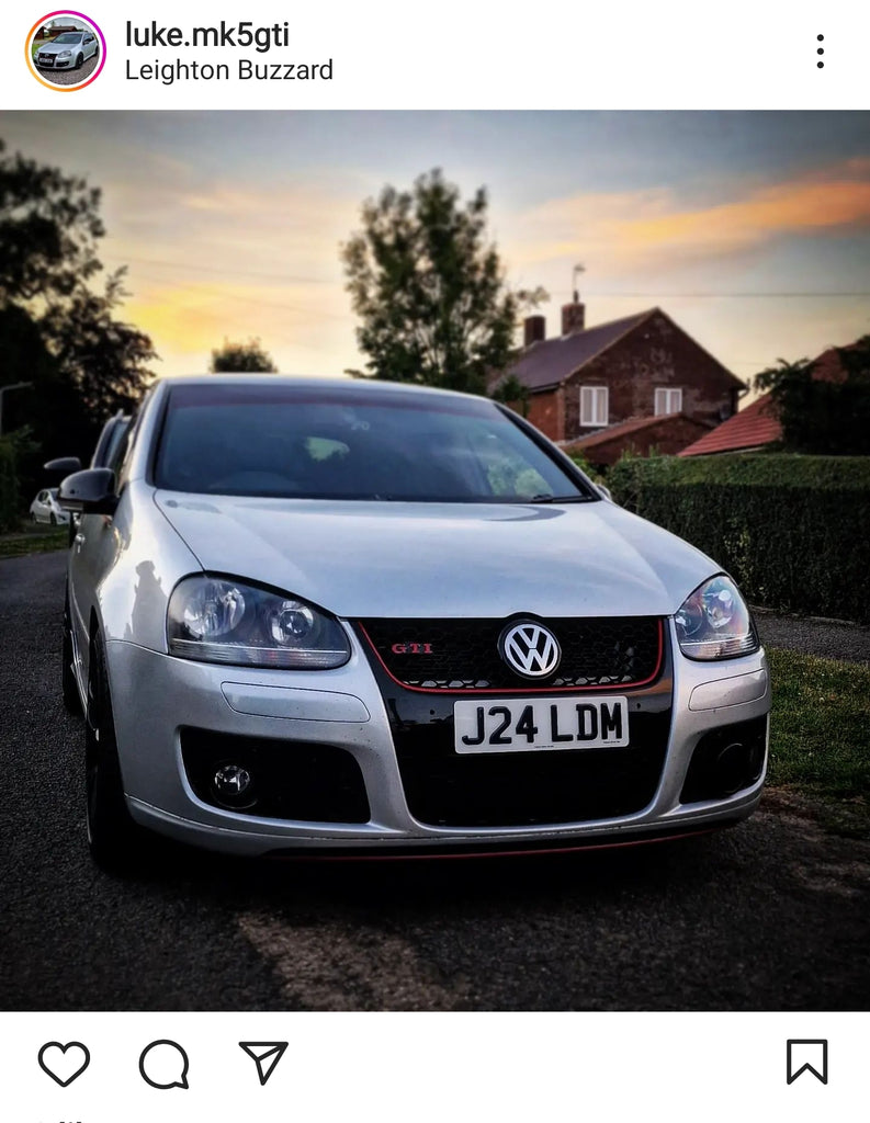 MK5 VW Golf GTI with some short 3D gel plates
