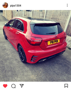Mercedes A-Class with some 4D plates