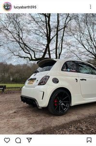Fiat 595 Abarth with some legal 3D gel plates