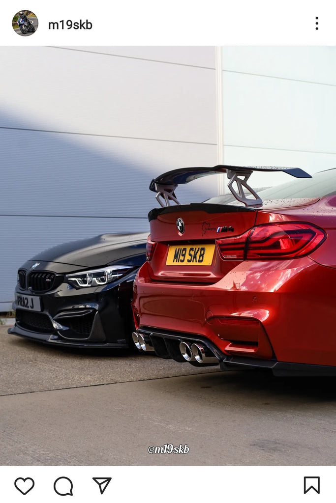 BMW M4 with some short 3D and 4D gel plates