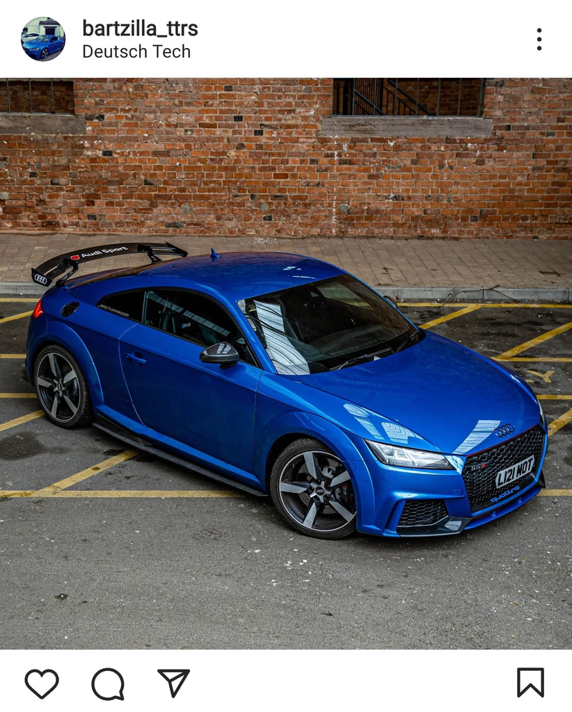 Audi TTRS with some hex shaped 4D plates