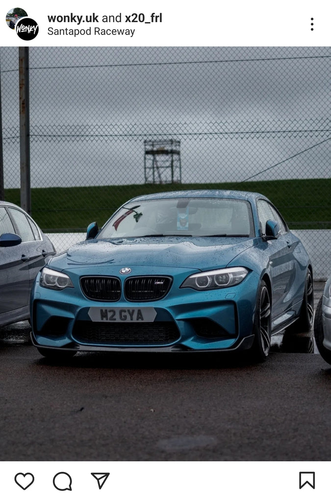 BMW M2 with some hex shaped 4D plates