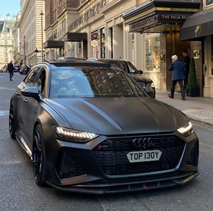 C8 Audi RS6 with some hex shaped 4D plates