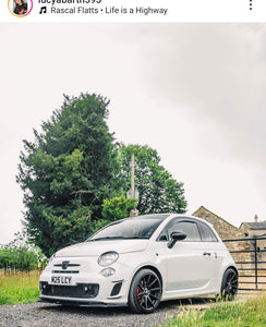 Fiat Abarth 595 with some legal 3D gel plates