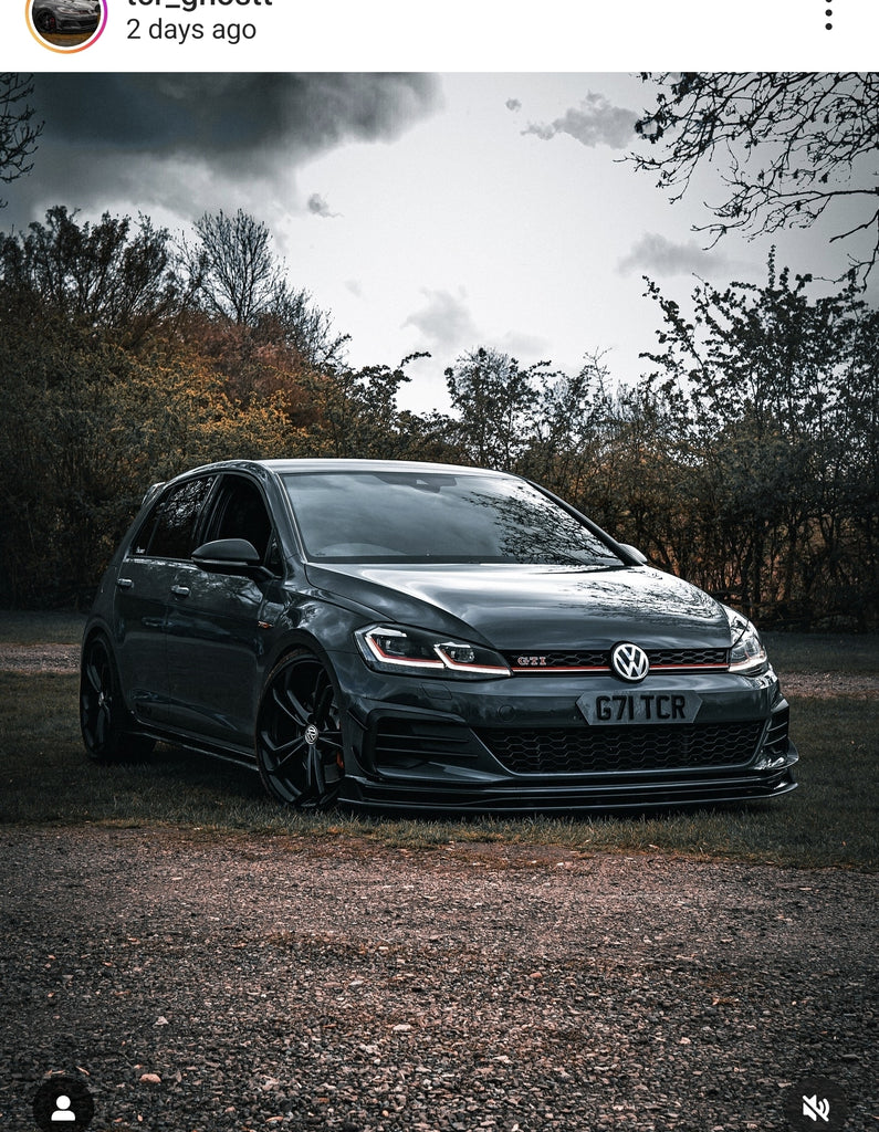 VW Golf GTI TCR with some tinted 3D gel plates