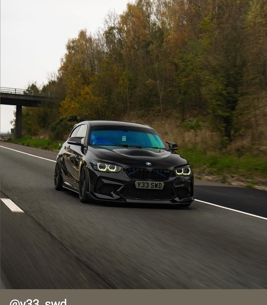 BMW M140i with some hex 3D gel plates
