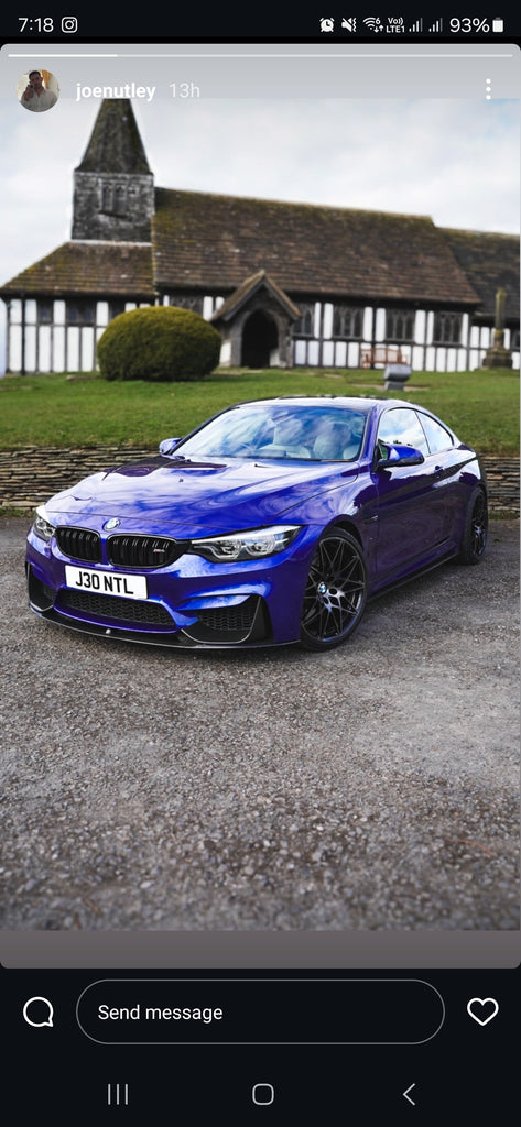 BMW M4 F82 with some 3D gel plates