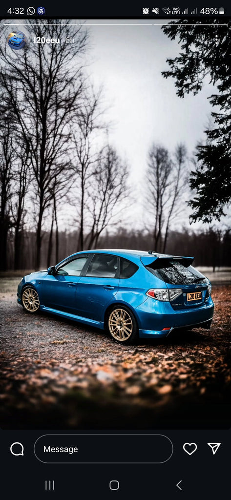 Subaru STi with some 3D gel plates