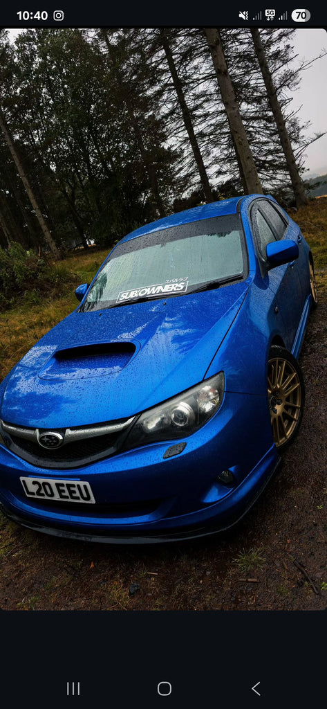 Subaru STi with some 3D gel plates