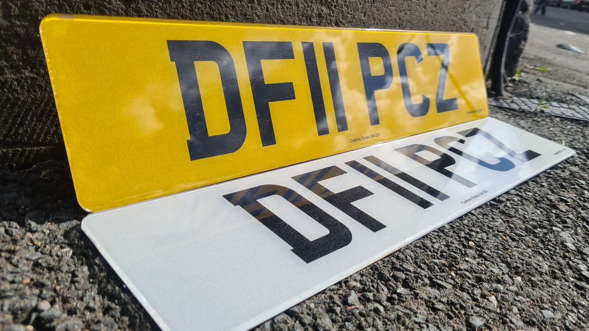 Pl Number Plate Format 2D Printed Number Plates | Gel Number Plates | PL8 LAB